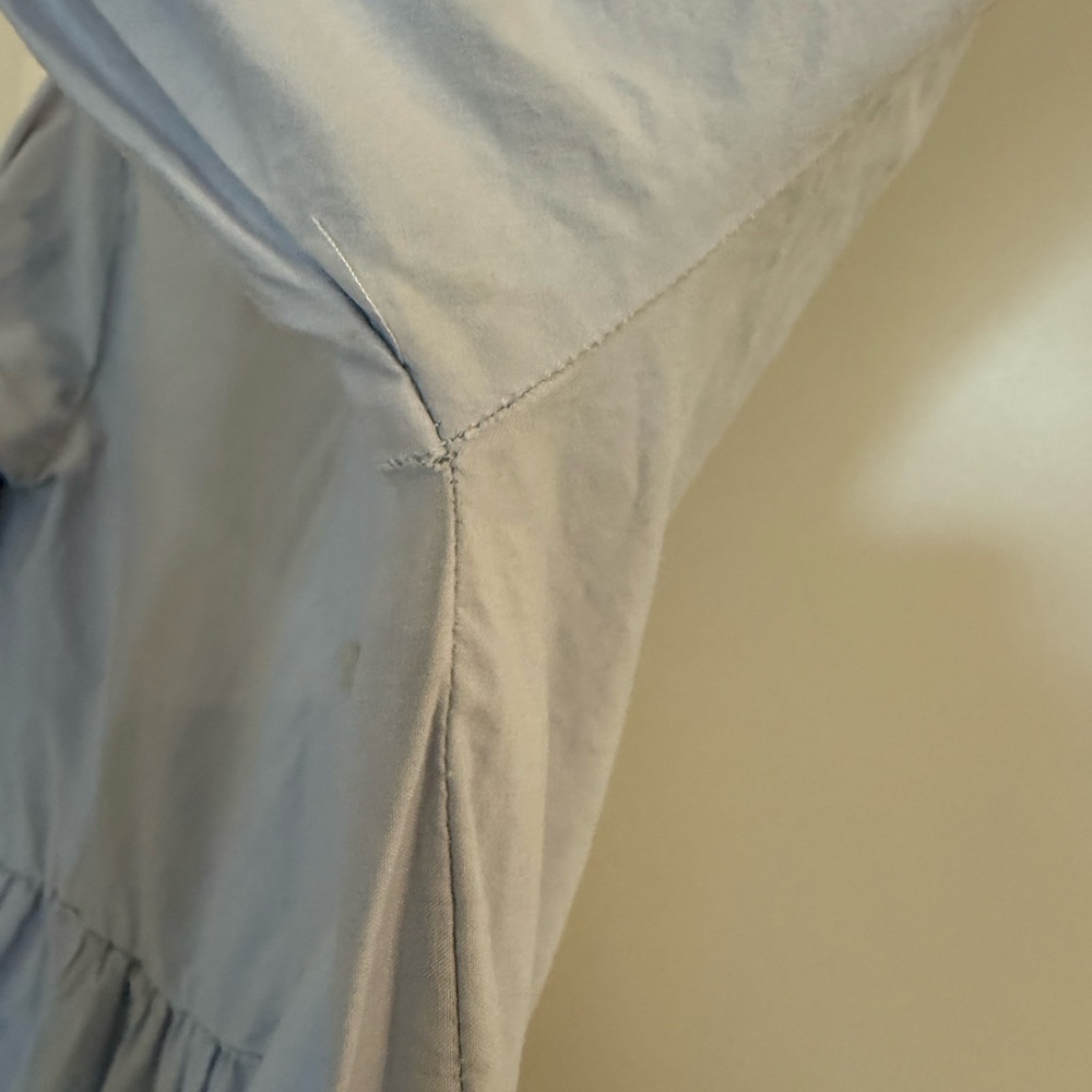 Maeve Bettina Tiered Shirt Dress-Light Blue Eyelet - Picture 8 of 15